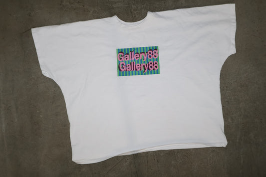 Gallery 88 Striped Graphic Tee